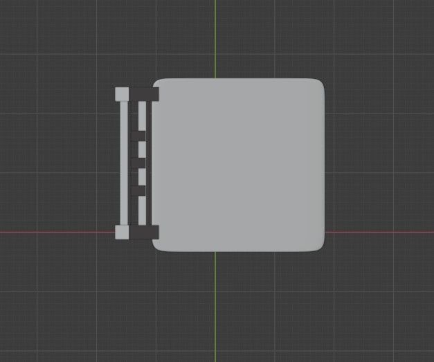 Wooden chair Low-poly 3D model_9