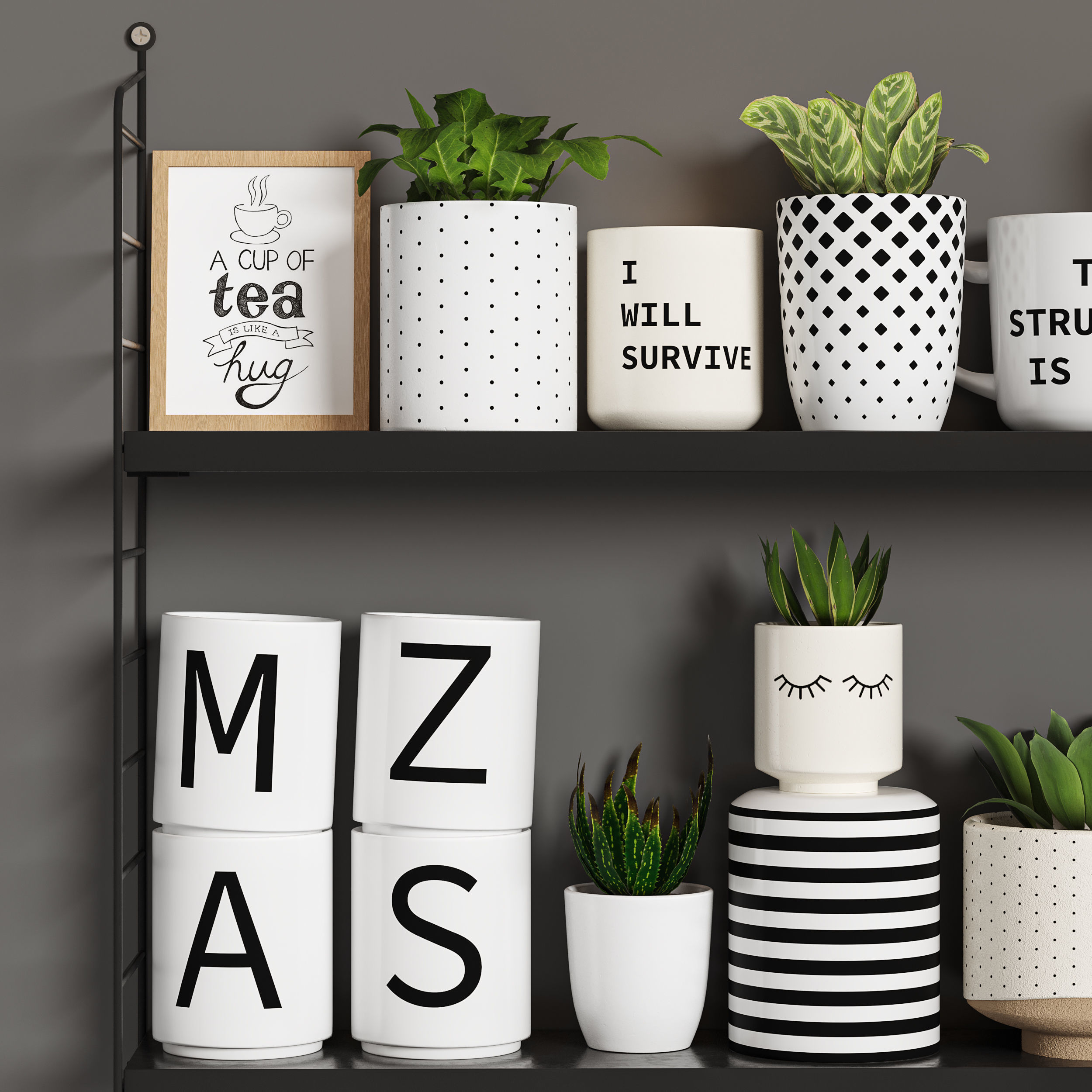 Kitchen decor set 01 3D model_3