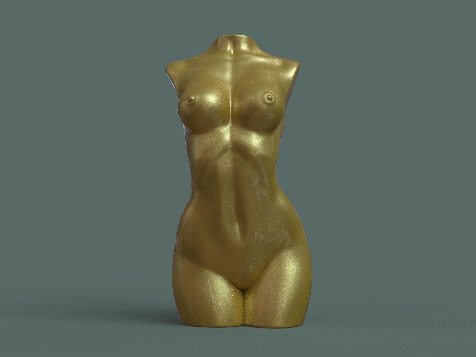 Female Torso 3D Print Stl 3D print model_9
