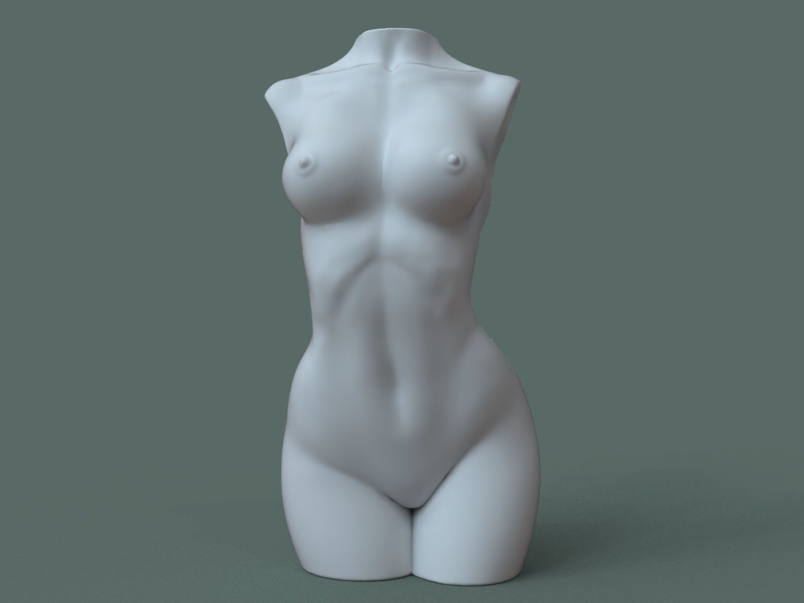 Female Torso 3D Print Stl 3D print model_2