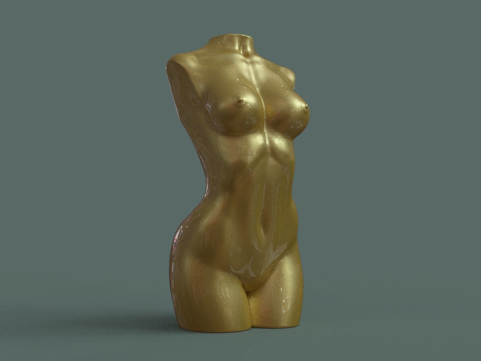 Female Torso 3D Print Stl 3D print model_10