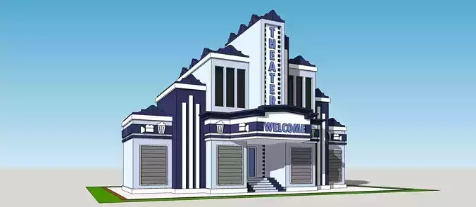 Theater 3D model building