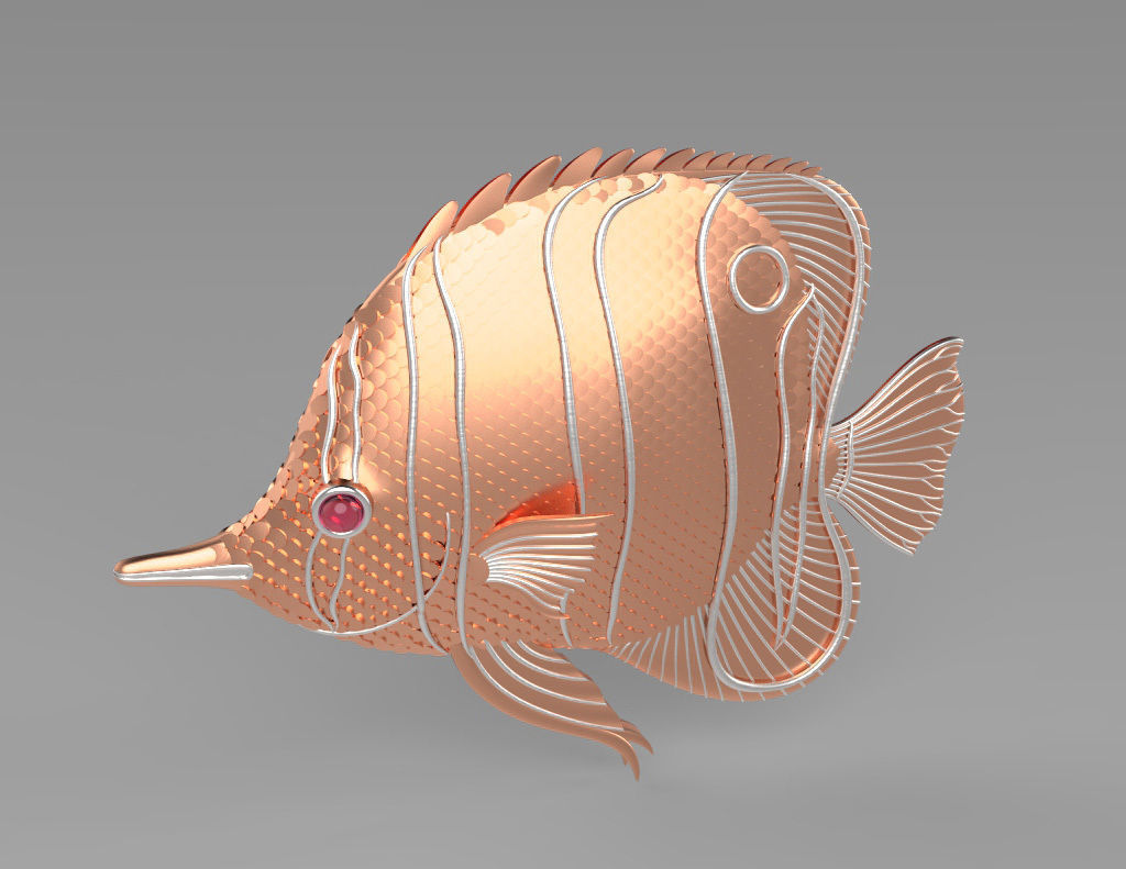Butterfly Fish 3D print model_4