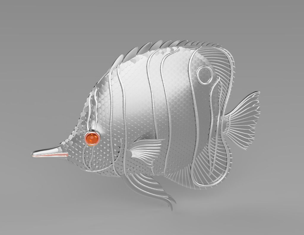 Butterfly Fish 3D print model_5