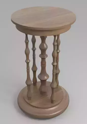 Vintage round wooden table