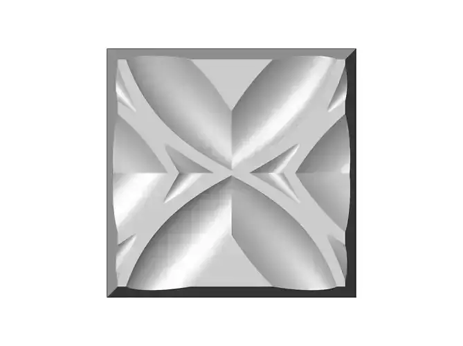 Abstract wave pattern relief 3d wall panel N07