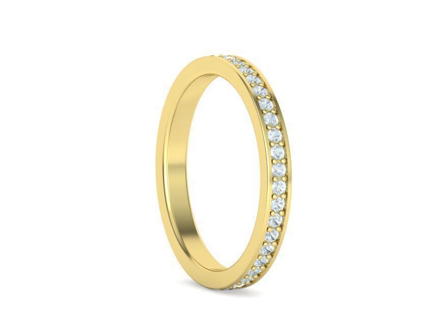 Eternity Diamond Wedding band 3d model version2 3D print model_31