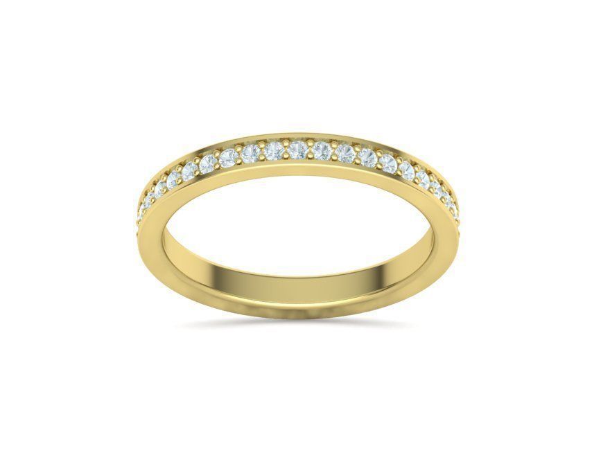 Eternity Diamond Wedding band 3d model version2 3D print model_28