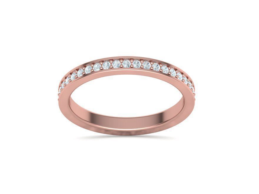 Eternity Diamond Wedding band 3d model version2 3D print model_26