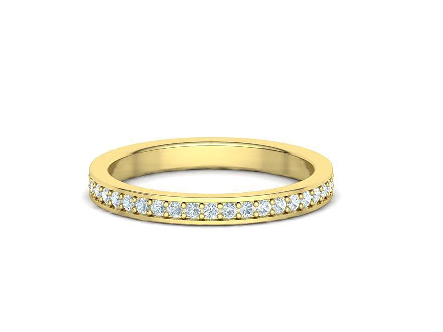 Eternity Diamond Wedding band 3d model version2 3D print model_8