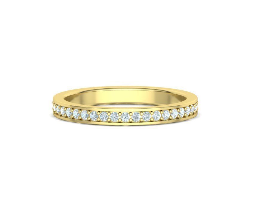 Eternity Diamond Wedding band 3d model version2 3D print model_5