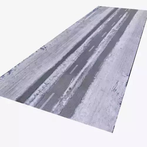 Snow Road BPR Texture Low-poly 3D model