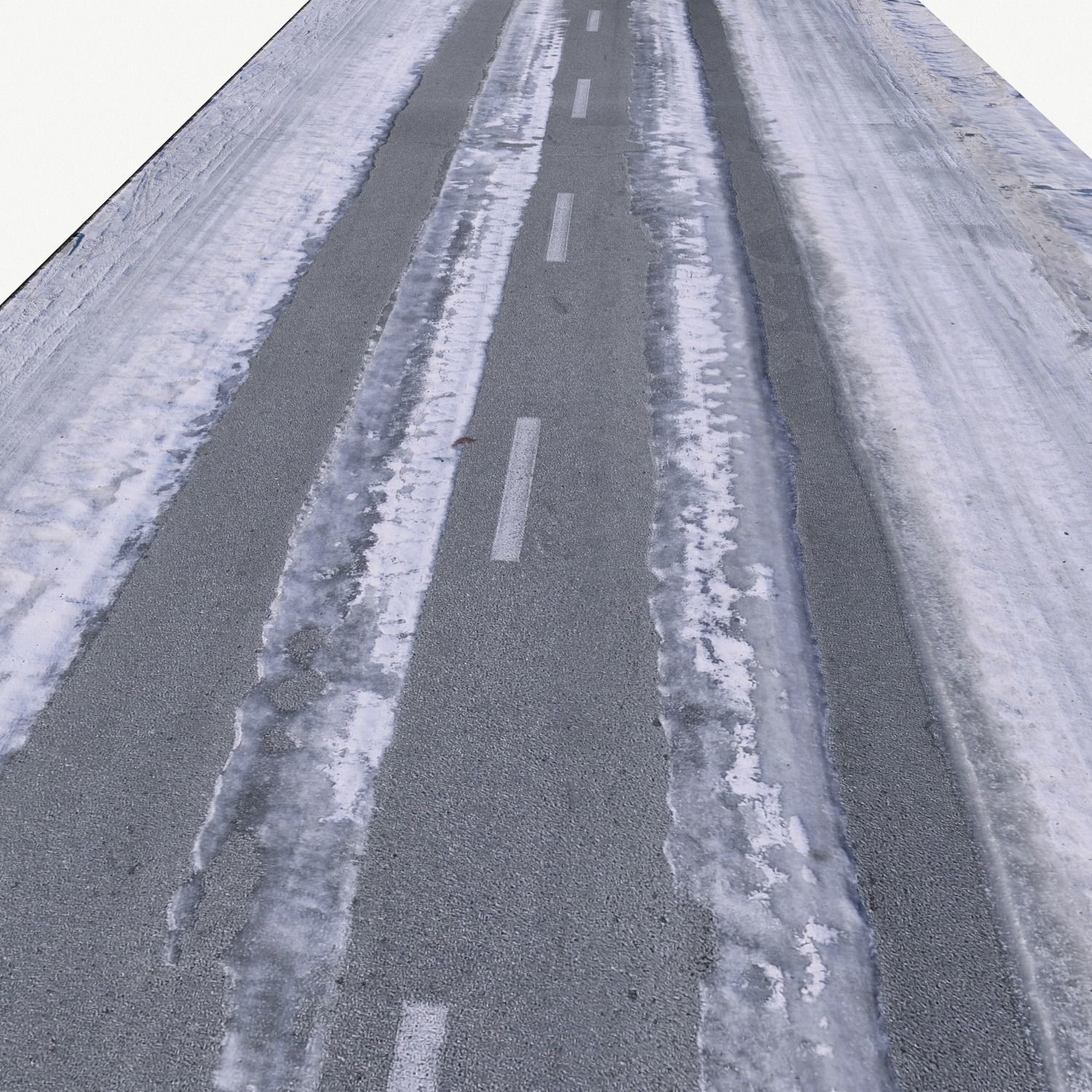 3D model Snow Road BPR Texture VR / AR / low-poly | CGTrader