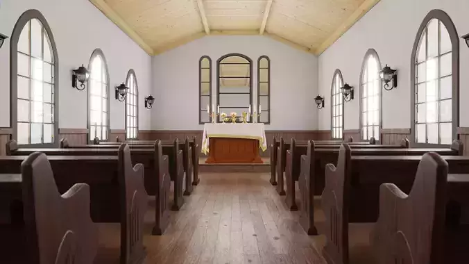 Church Interior 3D model
