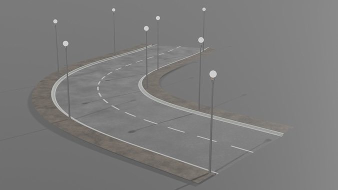 City Main Road 3D model