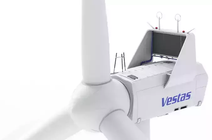 Wind Turbine Vestas with details 3D model