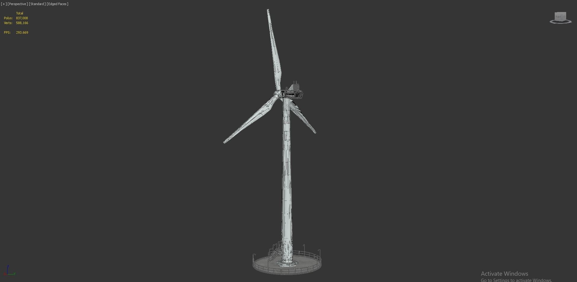 Wind Turbine Vestas with details 3D model_6