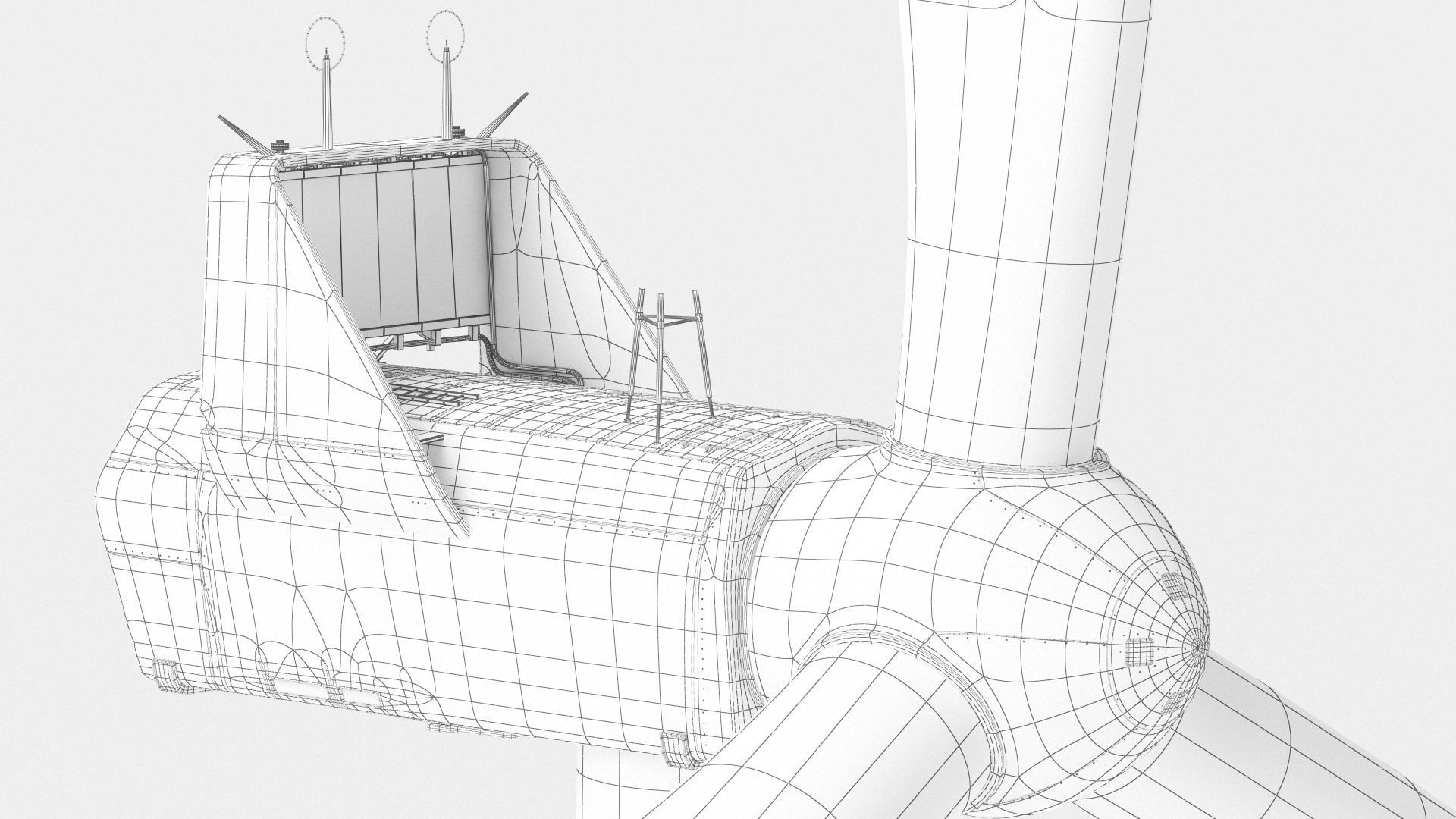 Wind Turbine Vestas with details 3D model_9