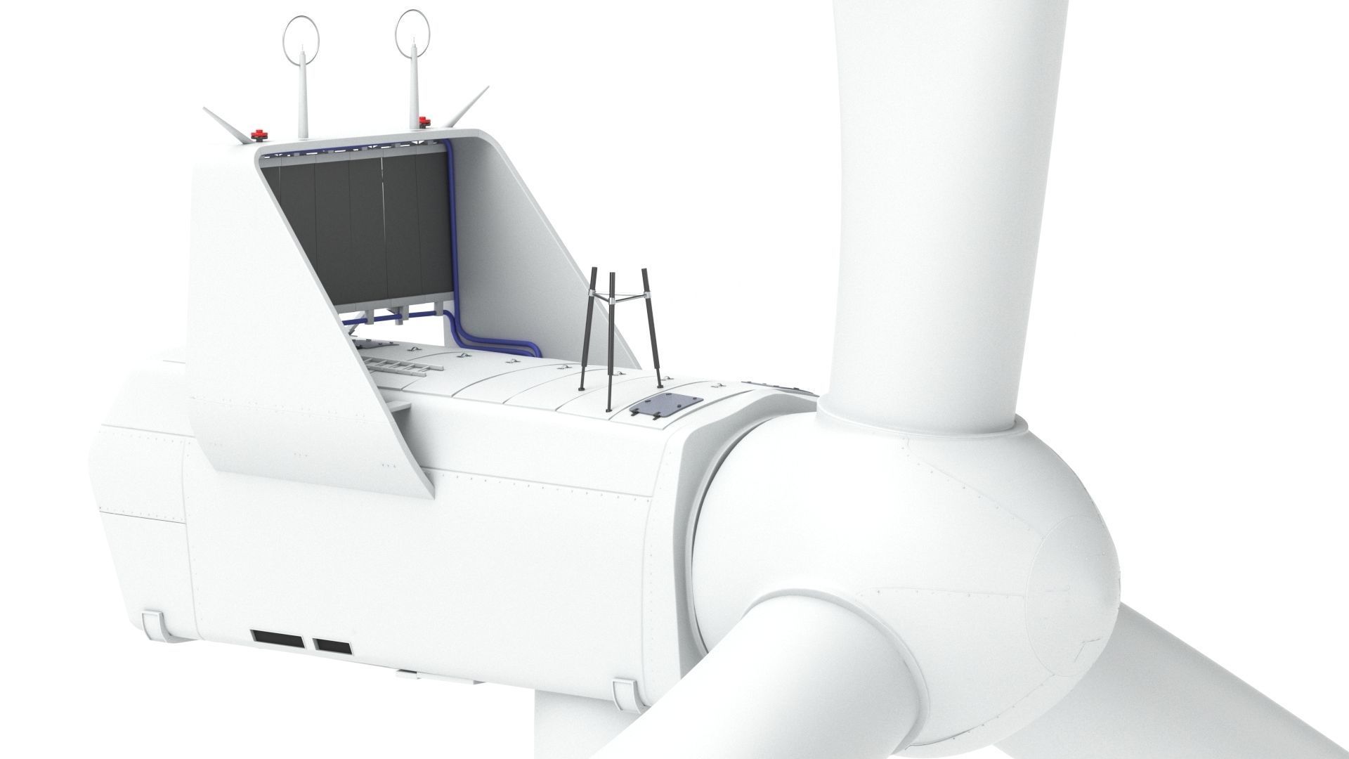 Wind Turbine Vestas with details 3D model_26