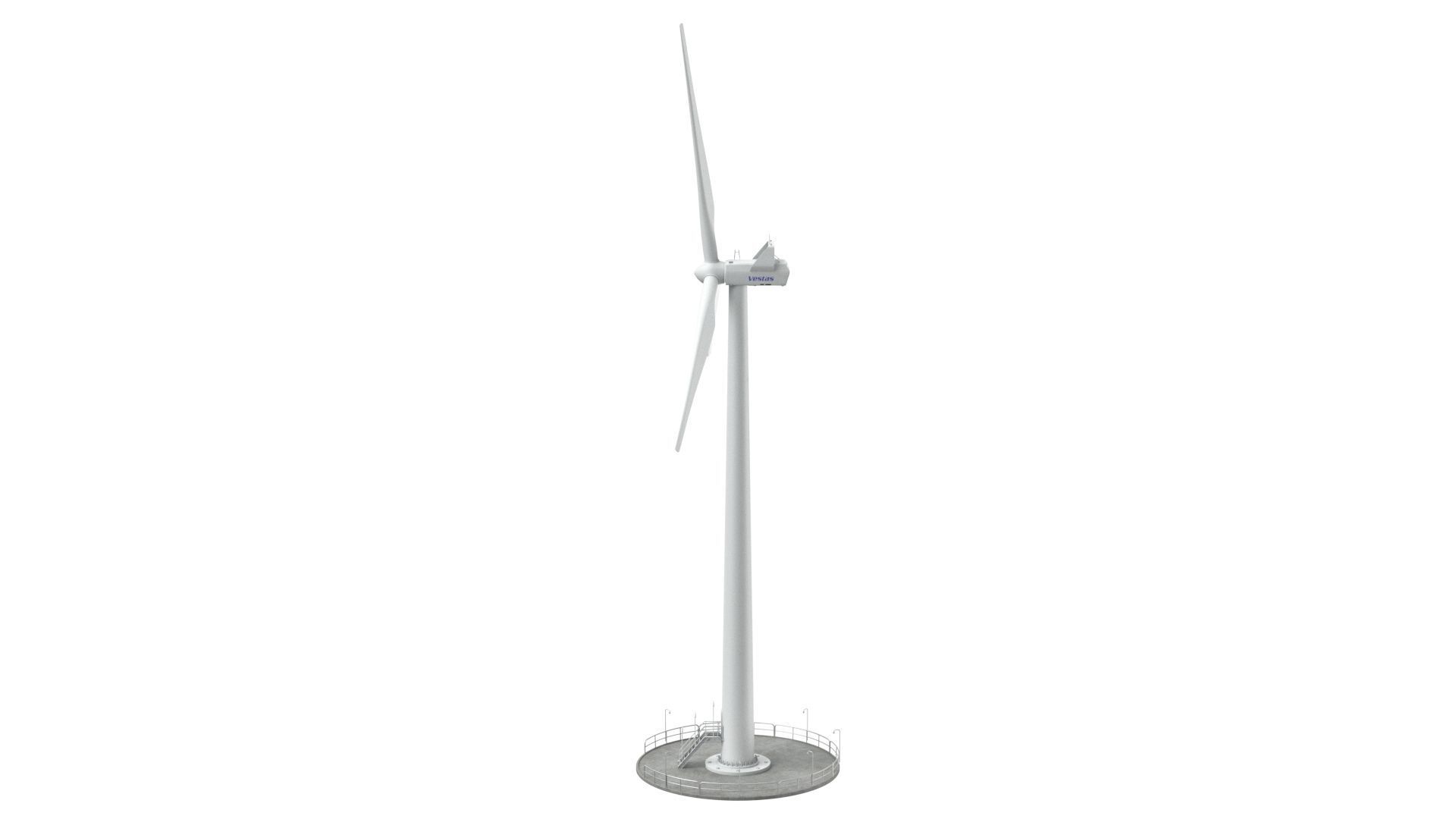 Wind Turbine Vestas with details 3D model_38