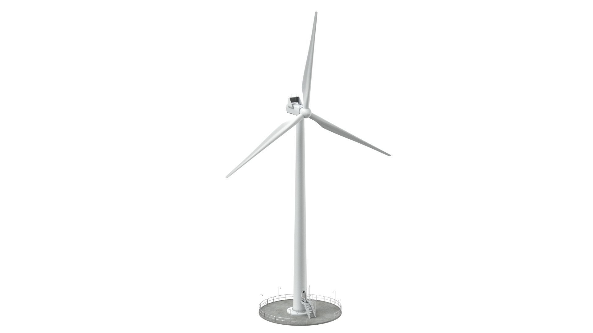 Wind Turbine Vestas with details 3D model_28