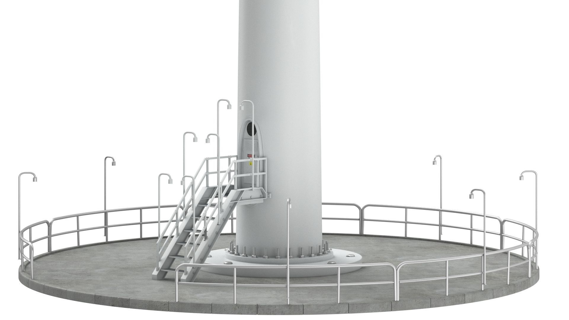Wind Turbine Vestas with details 3D model_3