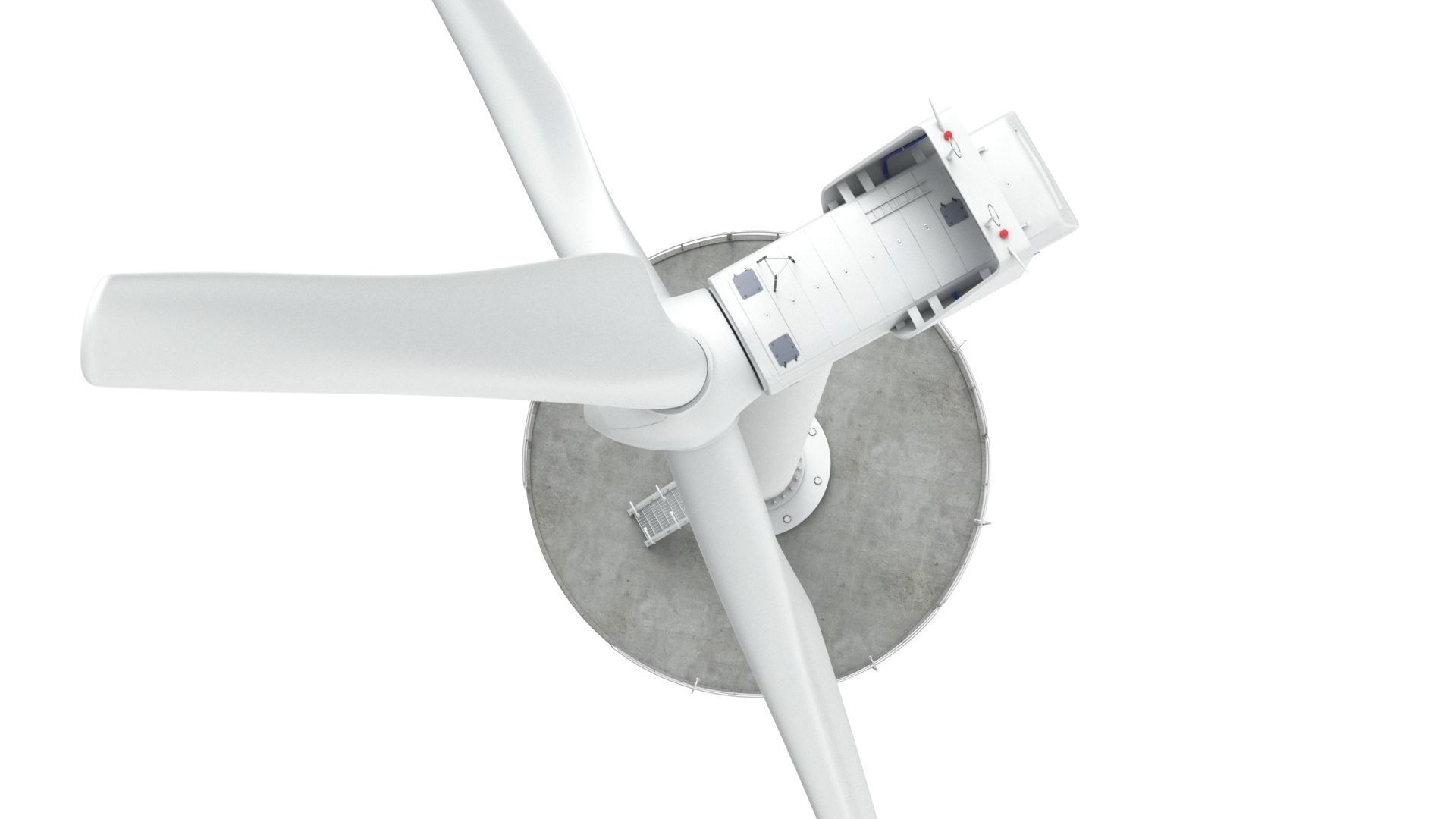 Wind Turbine Vestas with details 3D model_2