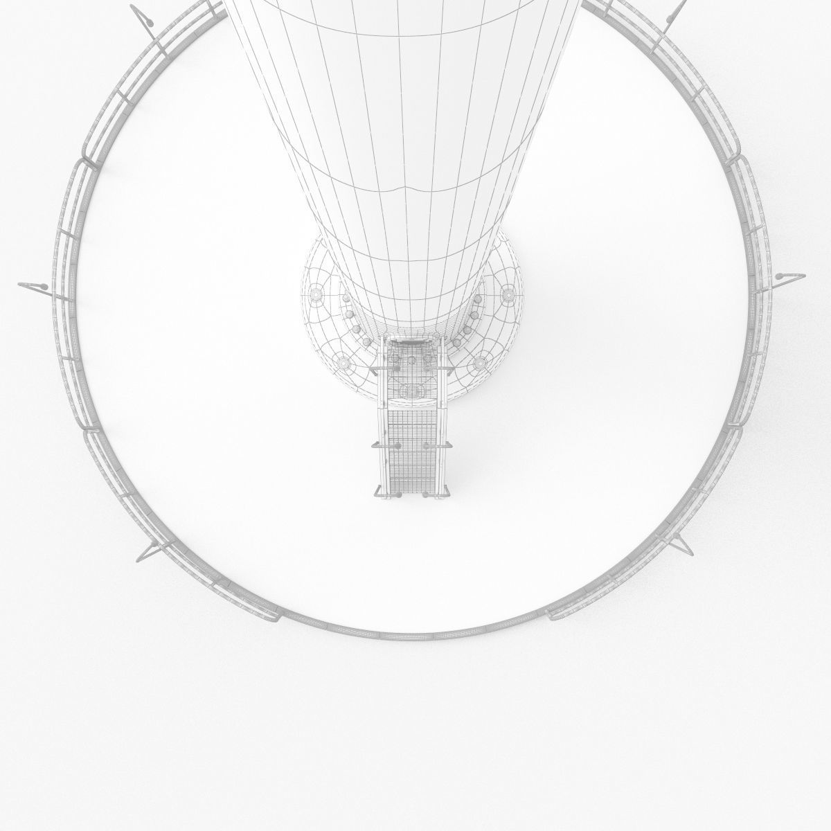 Wind Turbine Vestas with details 3D model_14