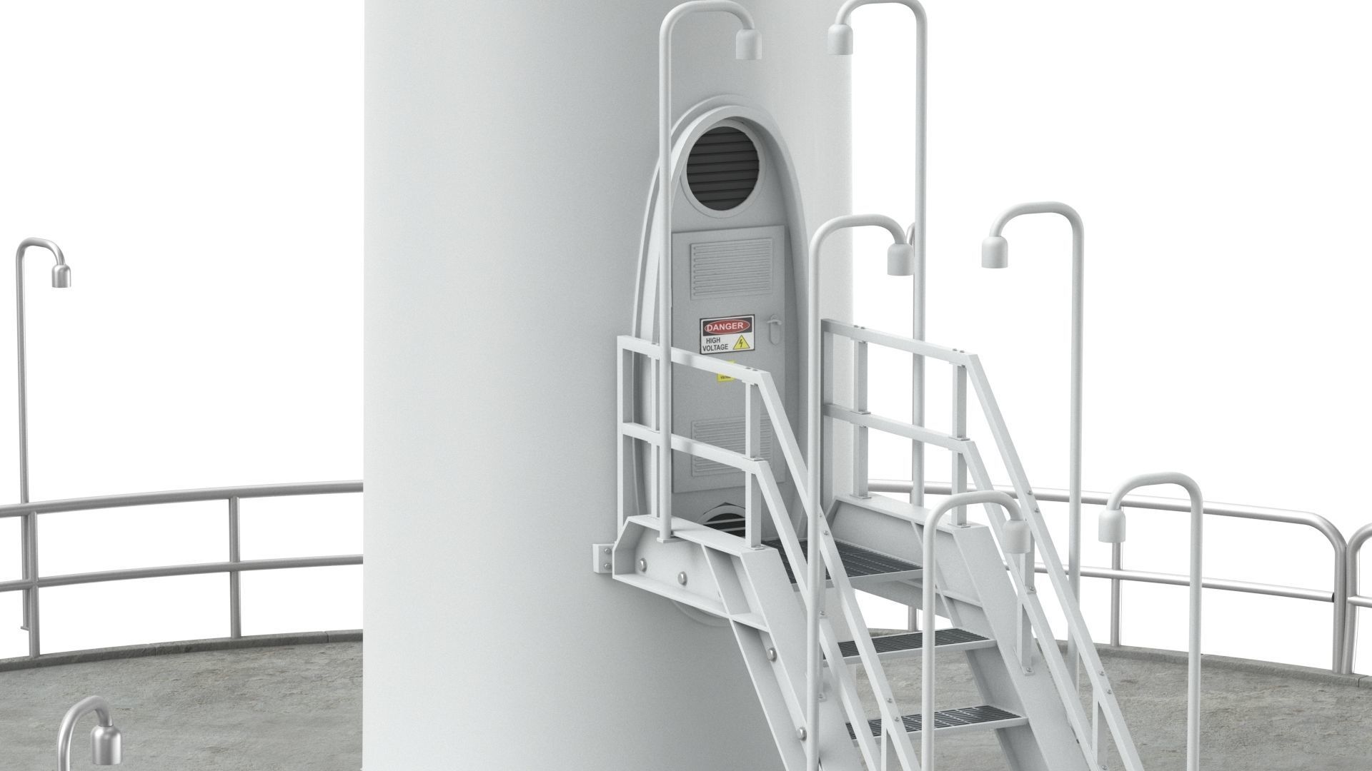 Wind Turbine Vestas with details 3D model_16