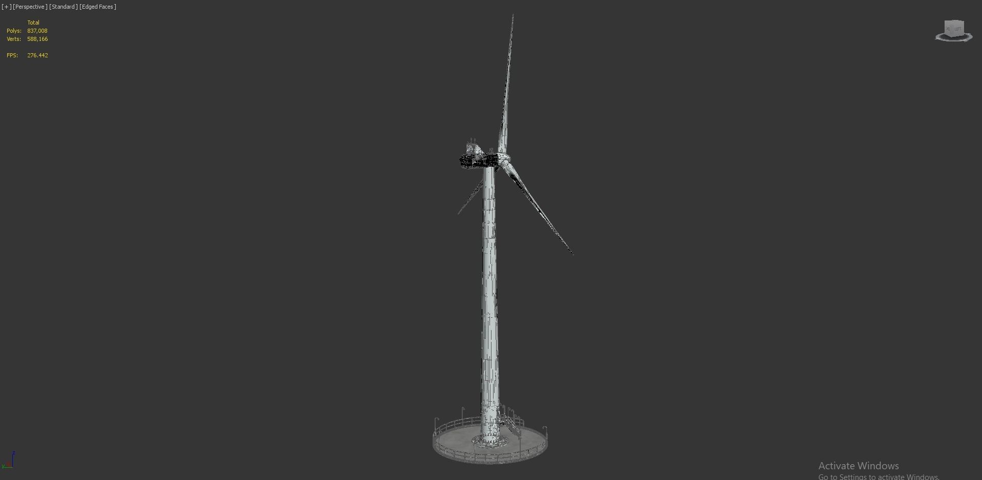 Wind Turbine Vestas with details 3D model_7