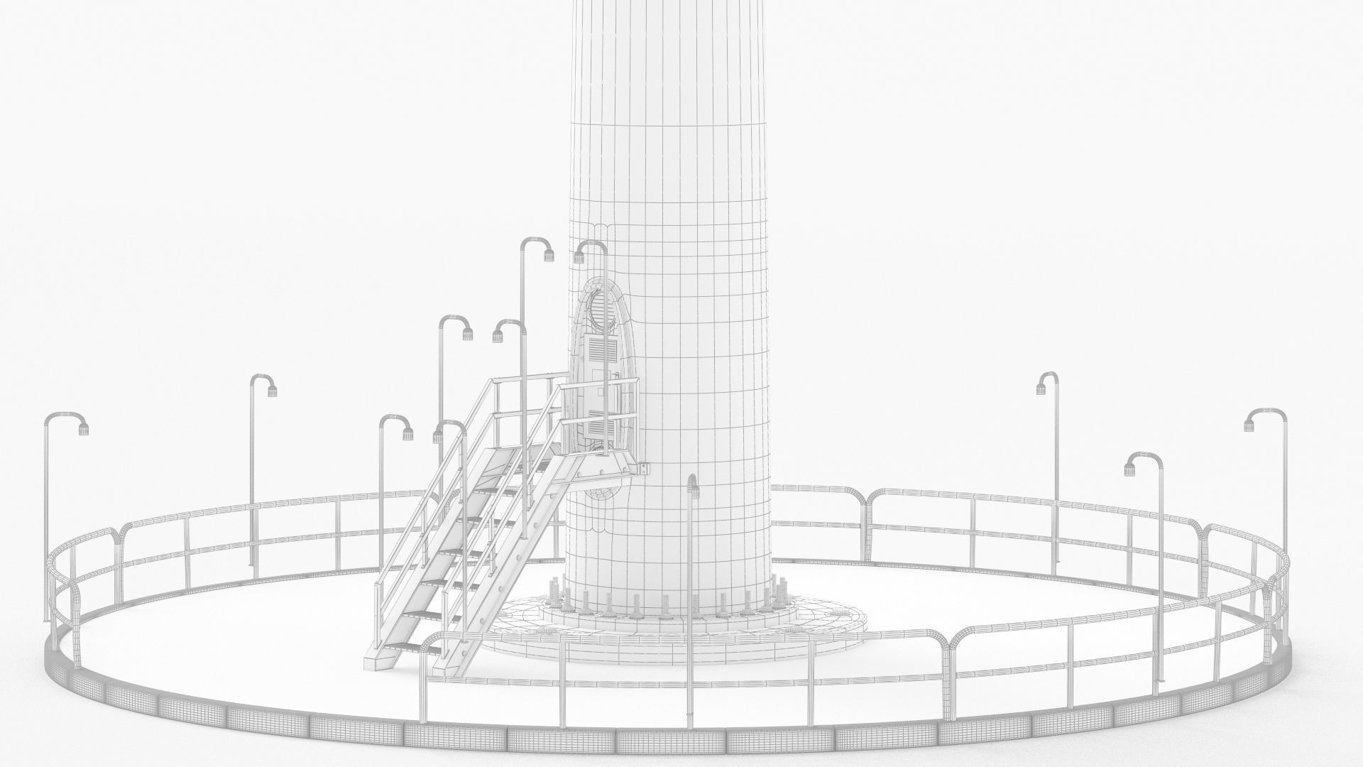 Wind Turbine Vestas with details 3D model_15