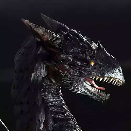 Noble Black Dragon 3D model