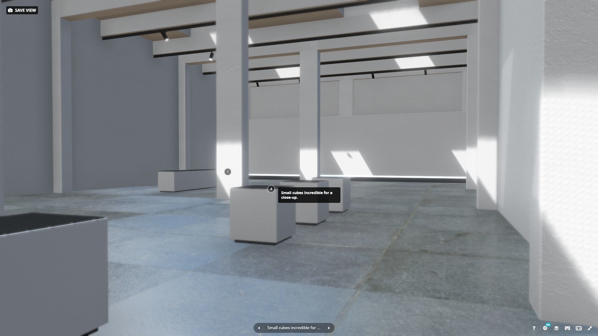 Minimalistic VR Showroom Gallery for products vol 2 Low-poly 3D model_7