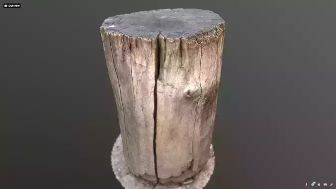 Wood chopping log