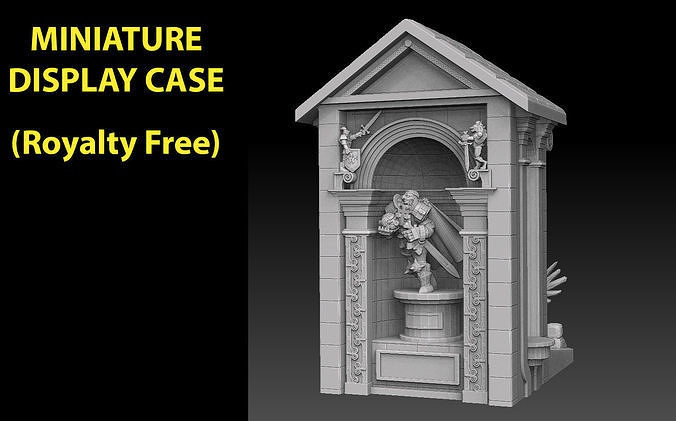 Miniature Display Case Royalty Free Version 3D print model