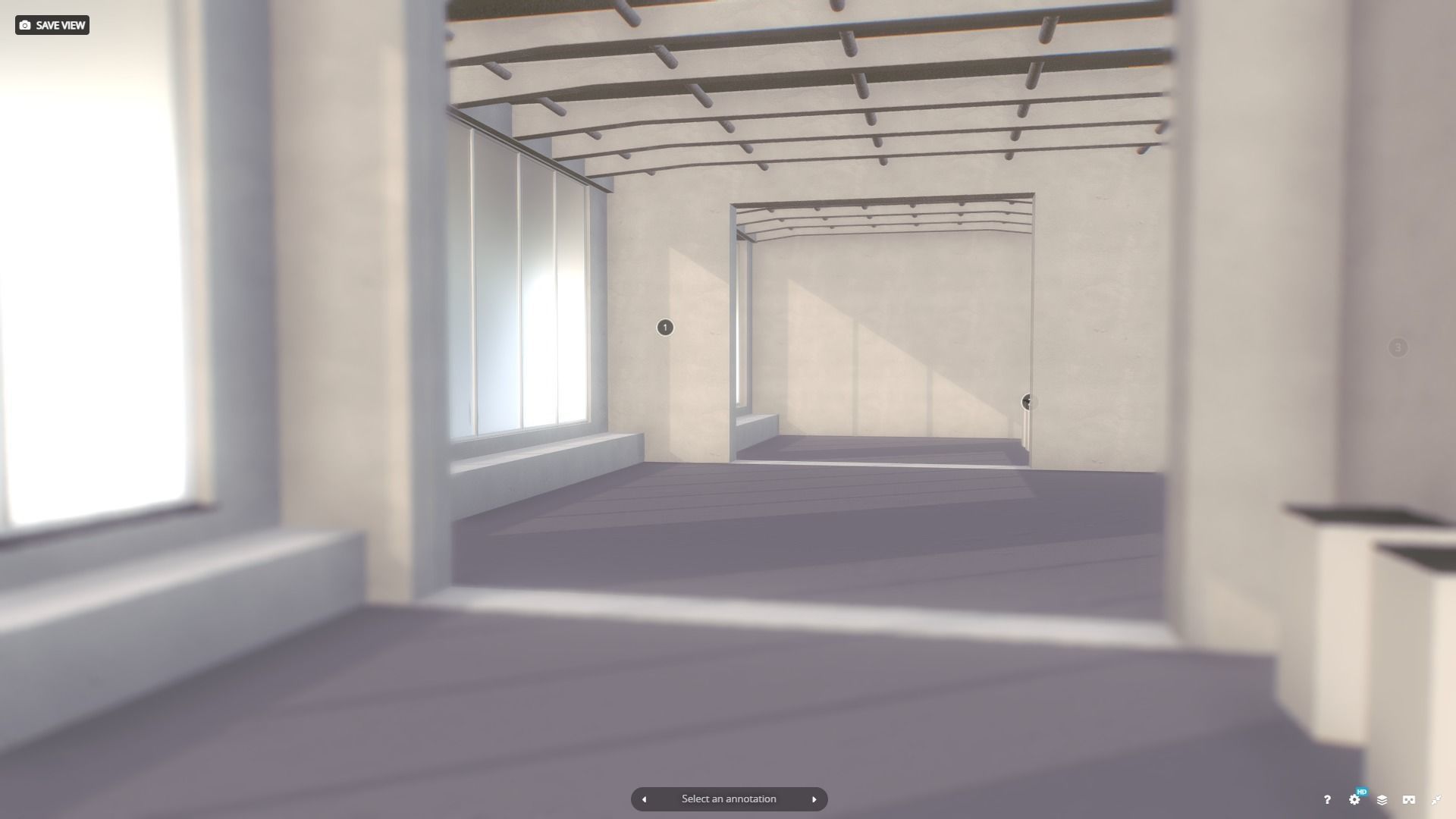 VR Showroom Gallery for product placement vol 1 3D model_6