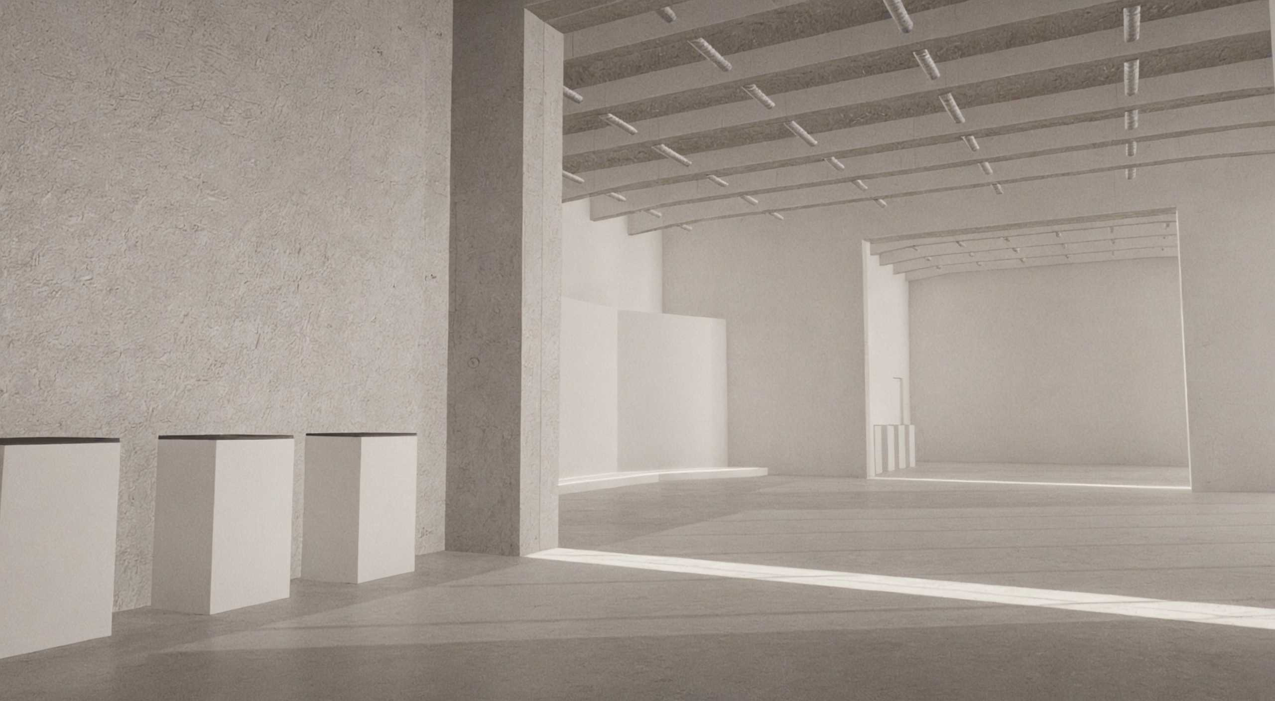 VR Showroom Gallery for product placement vol 1 3D model_3