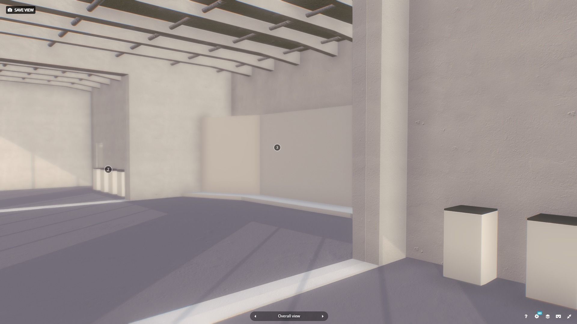VR Showroom Gallery for product placement vol 1 3D model_8