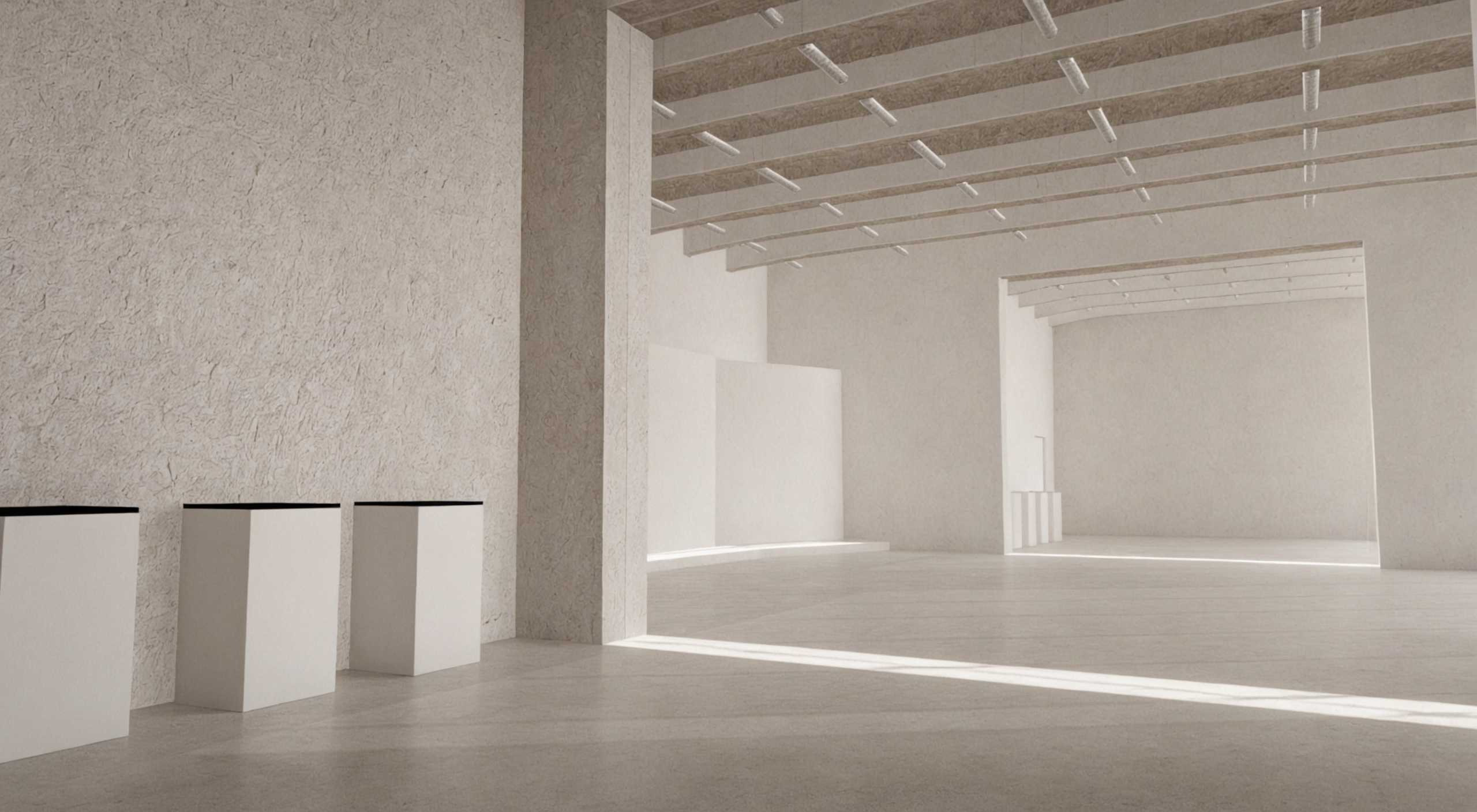 VR Showroom Gallery for product placement vol 1 3D model_2