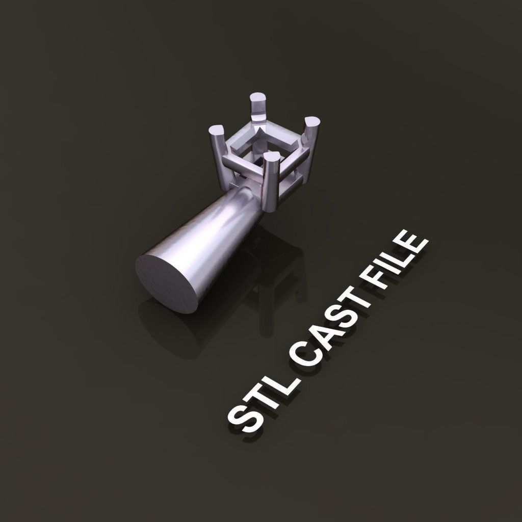 SQUARE EMERALD CUT 4 PRONG SOLITAIRE EARRING 4MM 3D print model_6