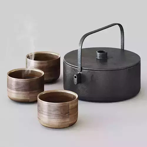 Tea set 1 pot and cup
