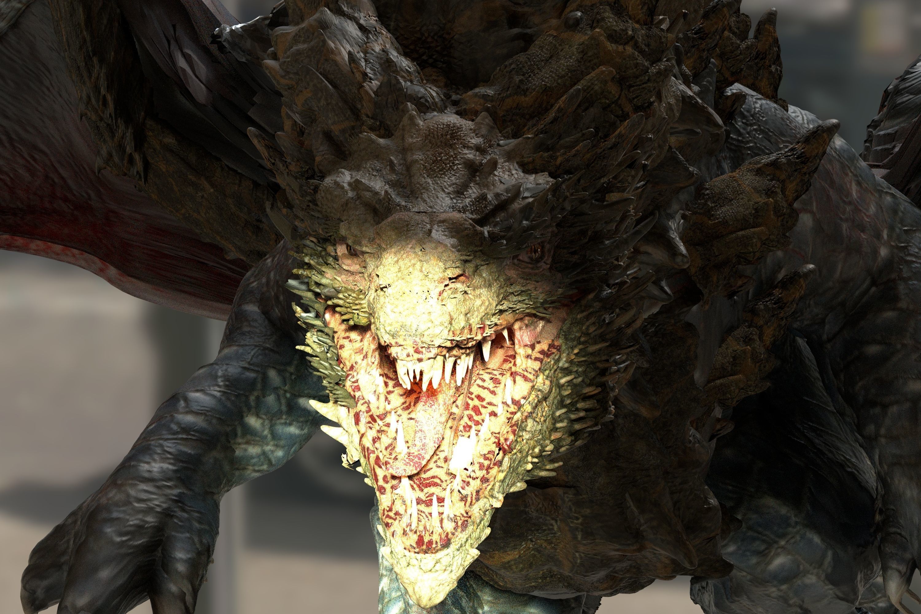 Predator Dragon 3D model_1