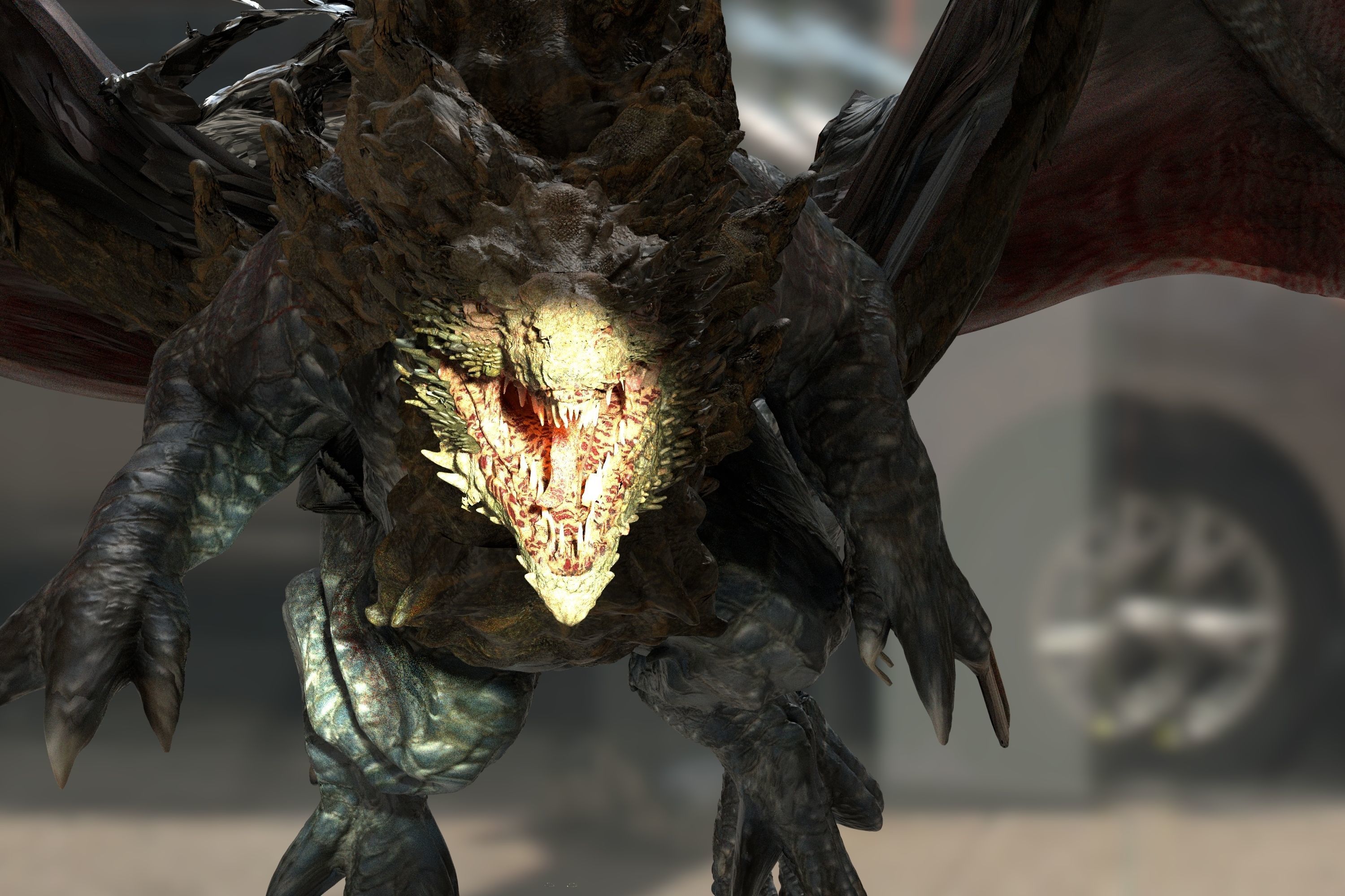 Predator Dragon 3D model_3