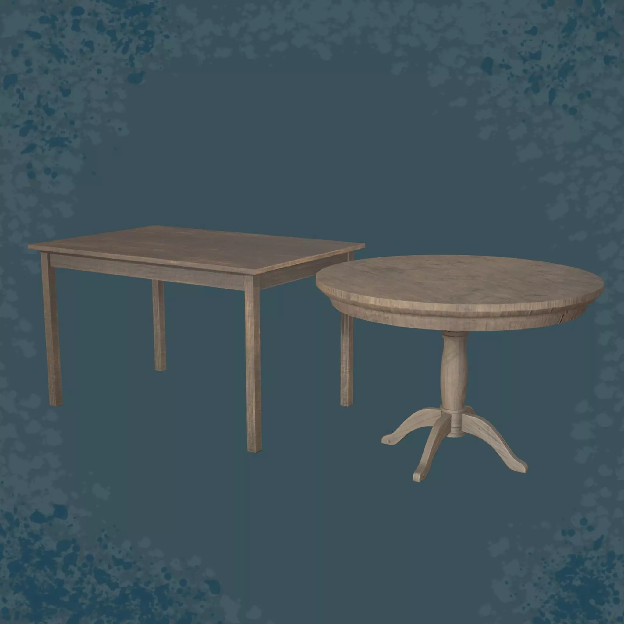 3D model Furniture round wooden table VR / AR / low-poly | CGTrader