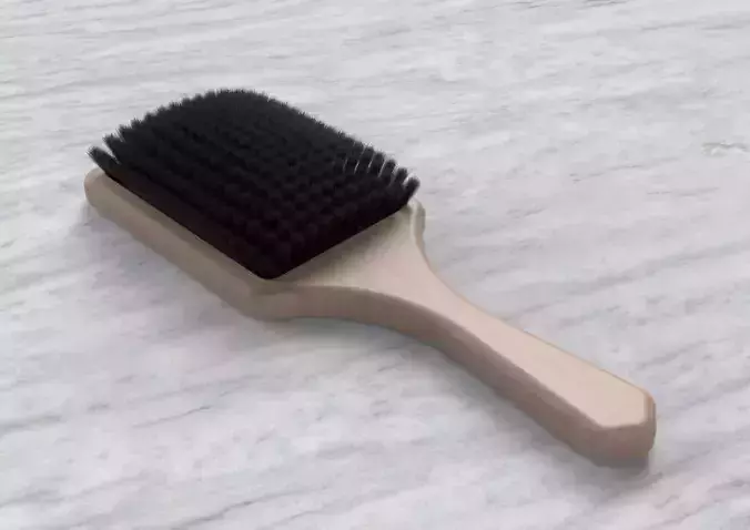 HairBrush wooden brush with bristles