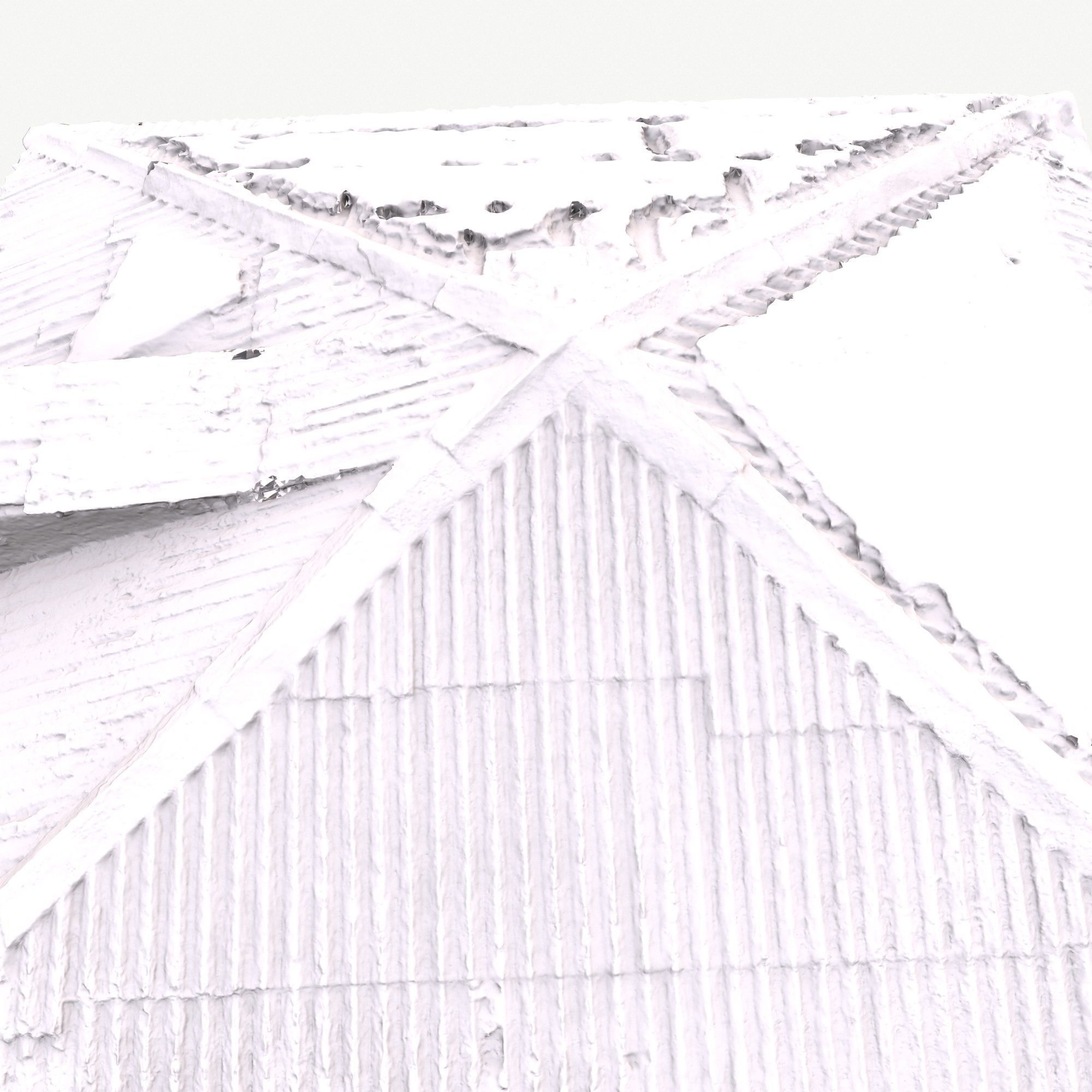 Old Roof Scan 3d model Low-poly 3D model_11