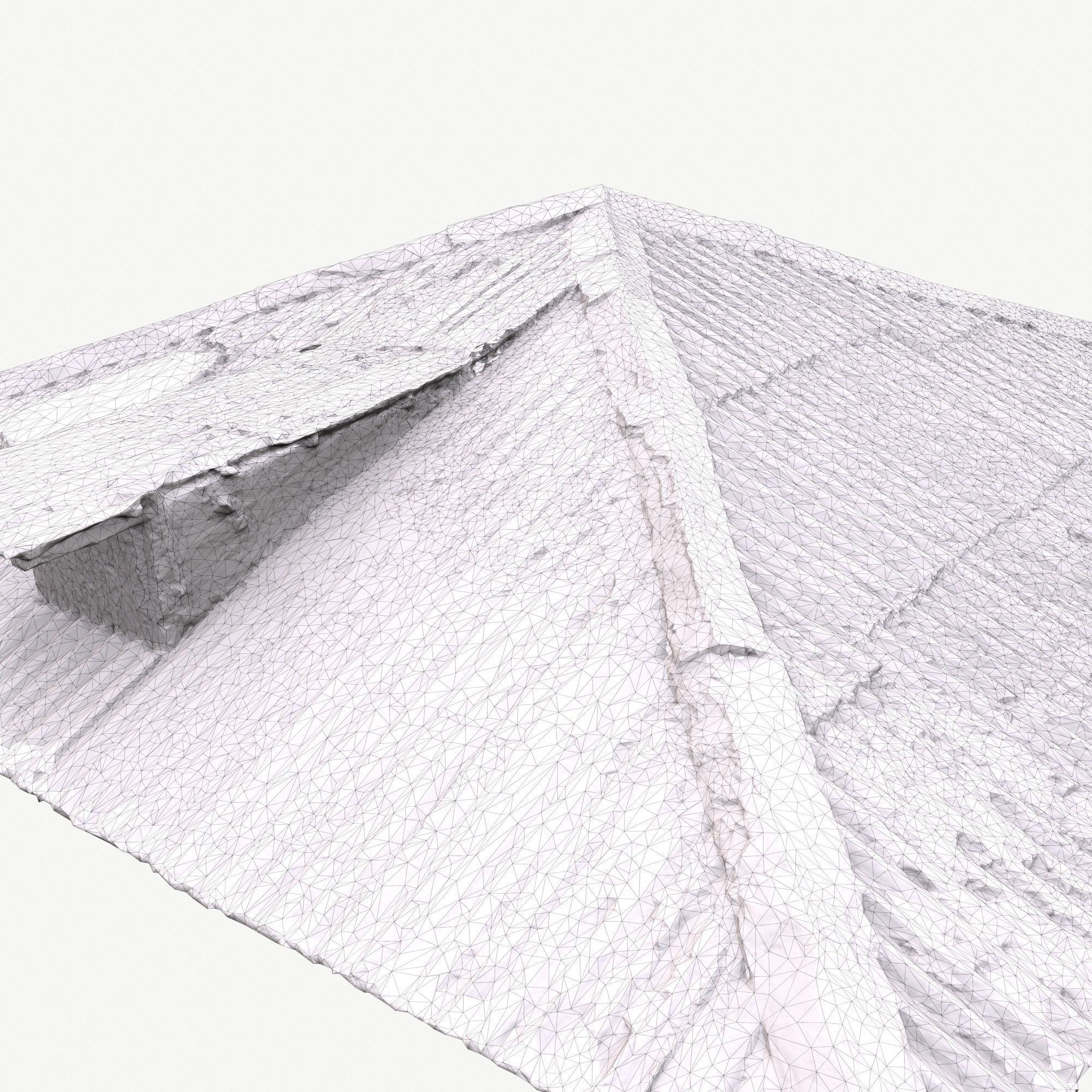 Old Roof Scan 3d model Low-poly 3D model_12