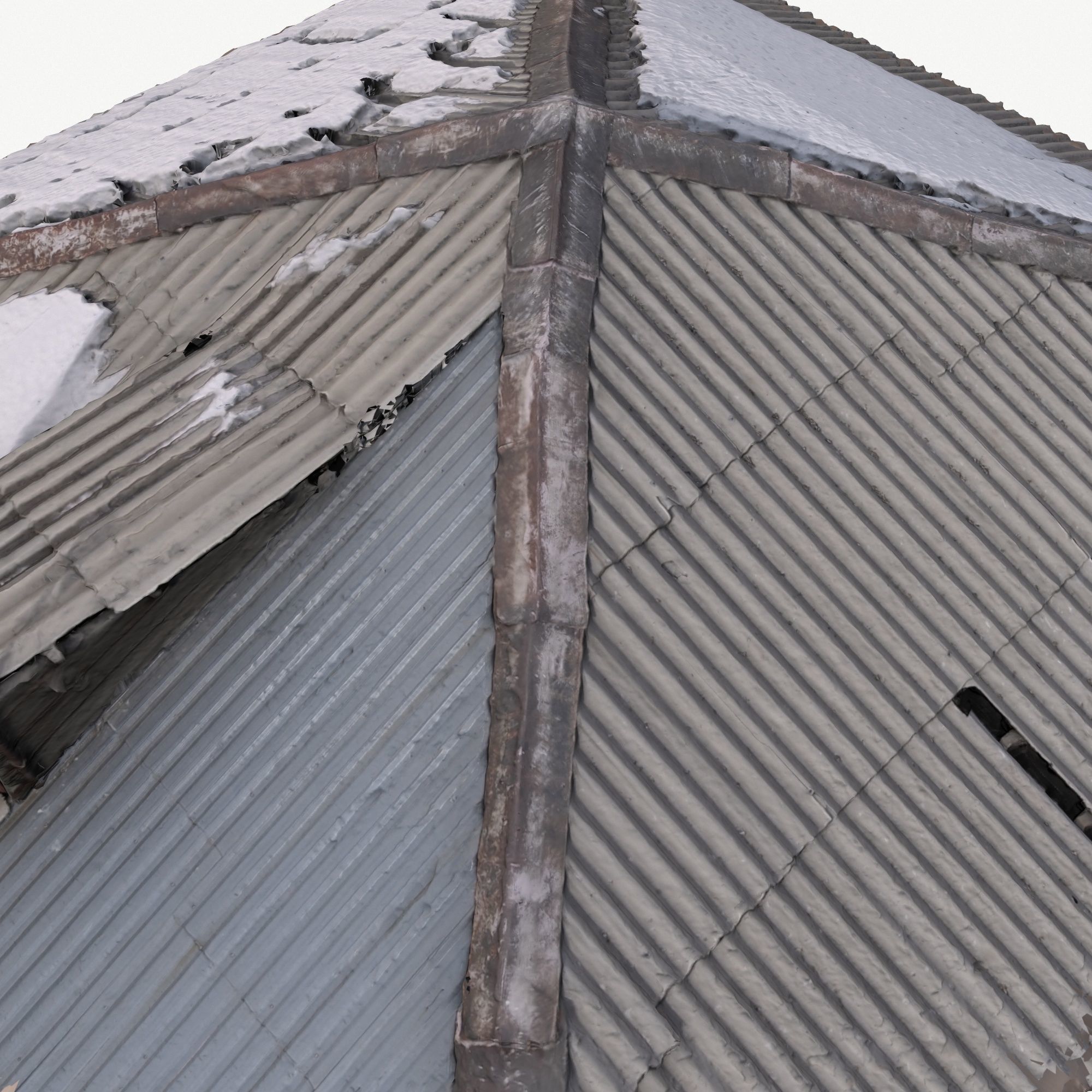 Old Roof Scan 3d model Low-poly 3D model_6
