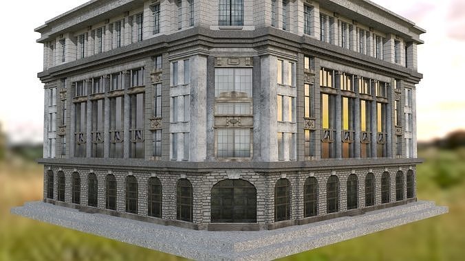 Building 3D model Low-poly 3D model 5