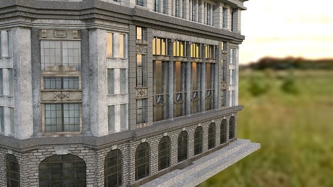 Building 3D model Low-poly 3D model 6
